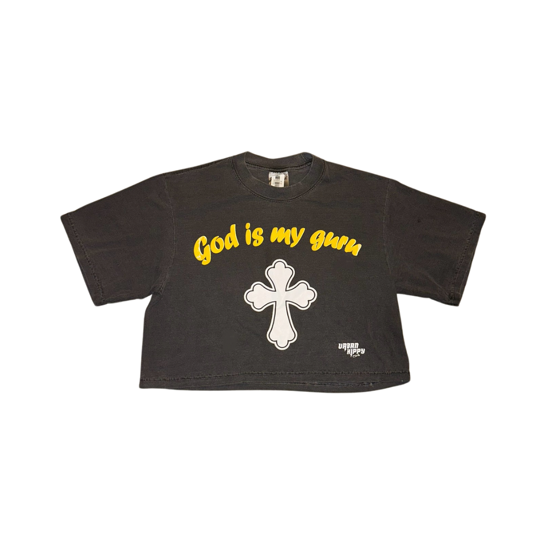 God Is My Guru Crop Top