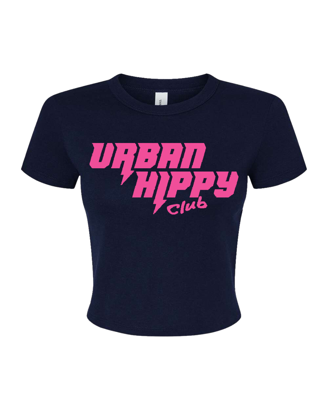 UHC Member Crop Top - Navy Blue/Raspberry