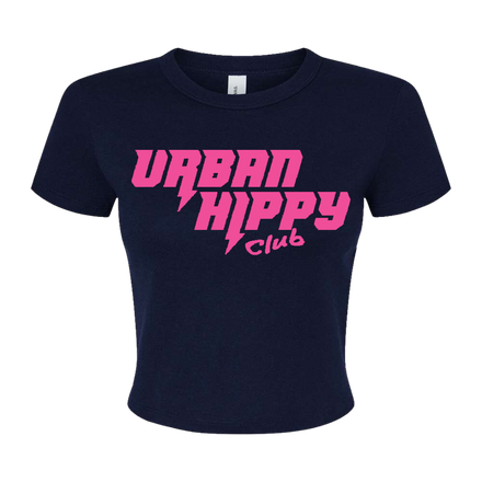 UHC Member Crop Top - Navy Blue/Raspberry