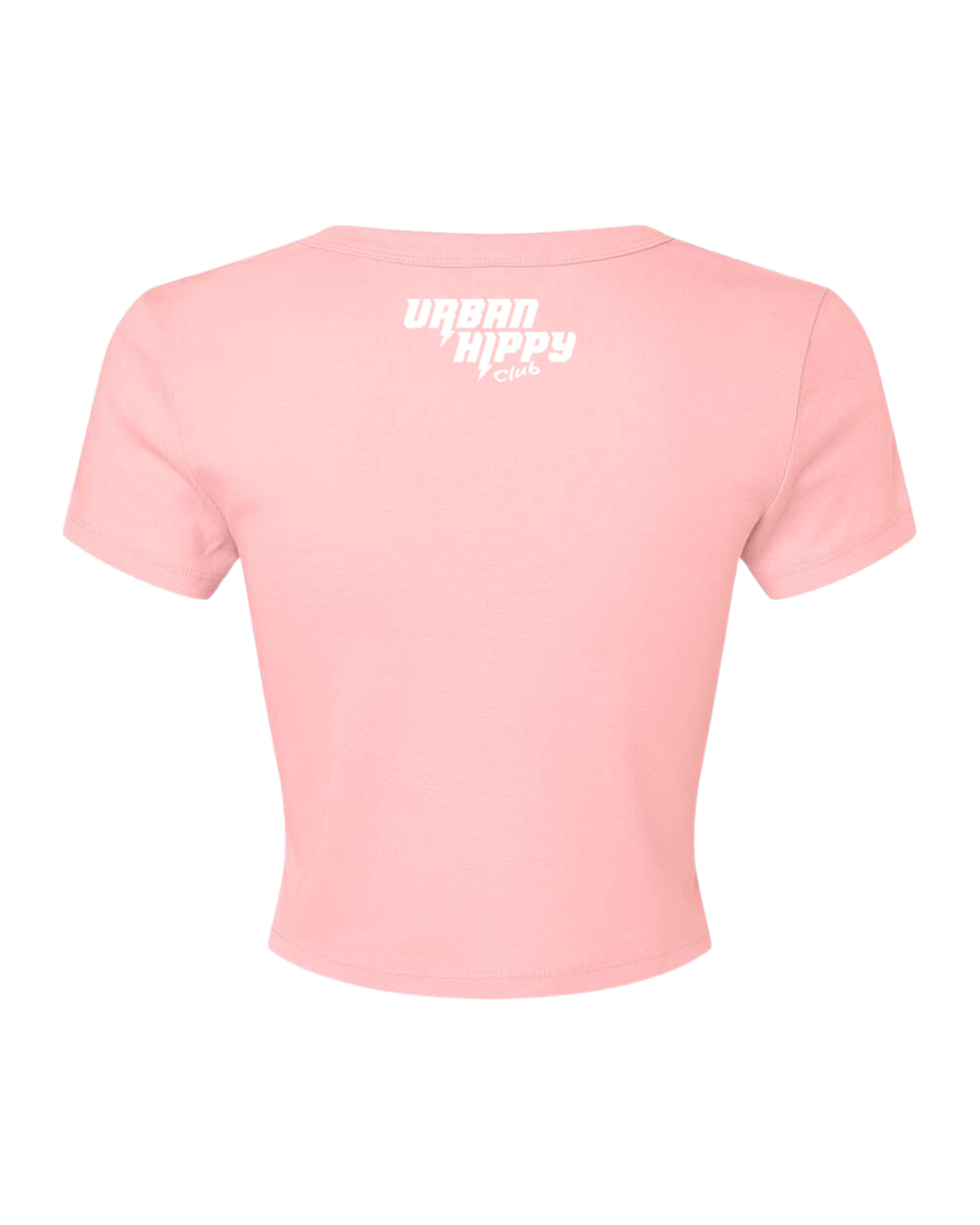 UHC Member Crop Top - Pink/White