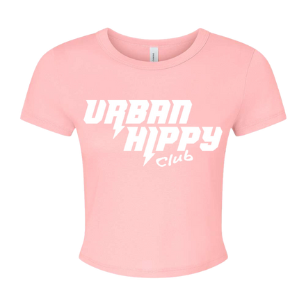 UHC Member Crop Top - Pink/White